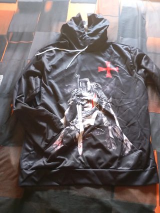 Sudadera Templario Negra Talla XL