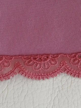 Sottoveste vintage pizzo rosa antico