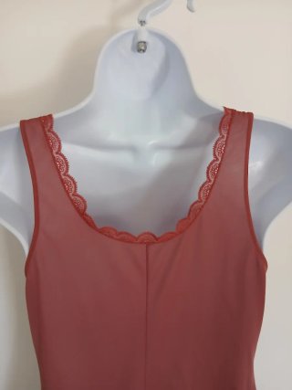 Sottoveste vintage pizzo rosa antico