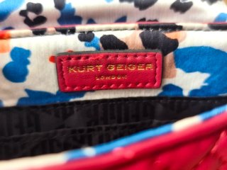 Bolso mini Kurt Geiger piel roja