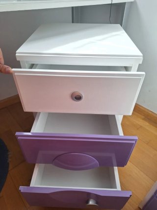 Cama juvenil compacta con cajones