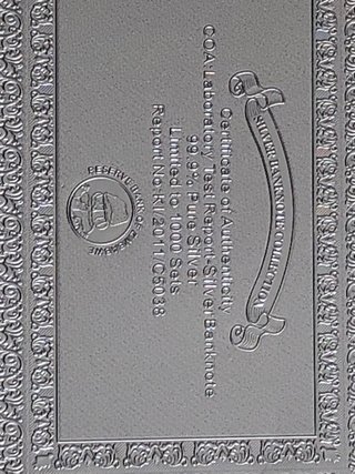 Lote Billetes Oro y plata