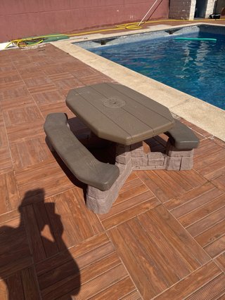 Mesa picnic infantil plástico