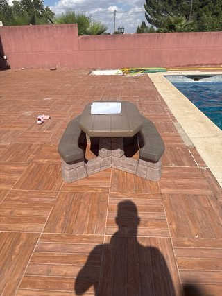 Mesa picnic infantil plástico