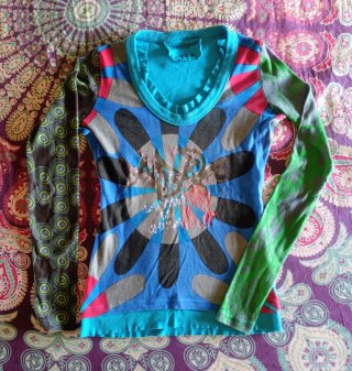Camiseta Desigual Manga Larga Mujer Talla M