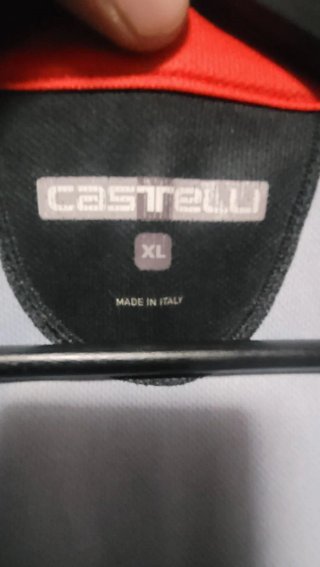 Maillot Castelli Talla XL Negro/Rojo