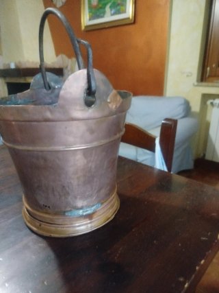 Secchiello rame antico per vino