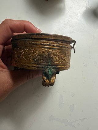 Caja joyero antigua bronce Sacré-Coeur París