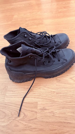 Converse plataforma negras