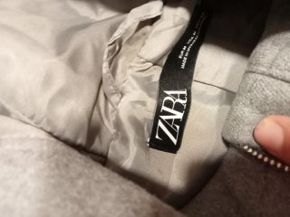 Abrigo Zara Gris con Capucha