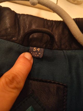 Chaqueta de piel Patrick Marrón Talla M