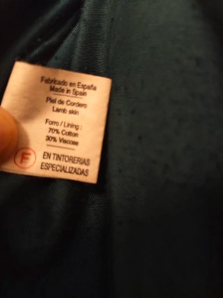 Chaqueta de piel Patrick Marrón Talla M