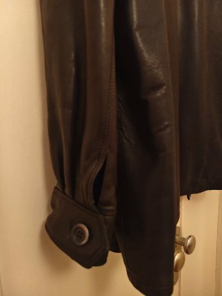 Chaqueta de piel Patrick Marrón Talla M