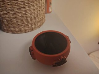 Porta incienso Om Rojo Plástico Abs