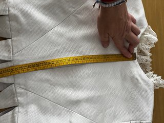 Corpiño de fallera blanco