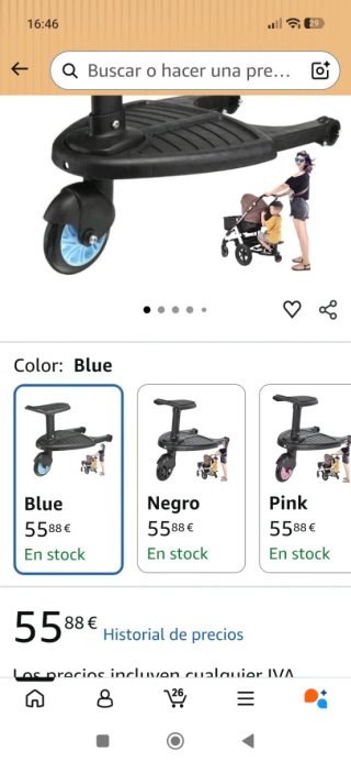 Patinete universal para cochecito