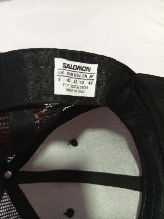 Gorra Salomon Negra con Logo Ford y S