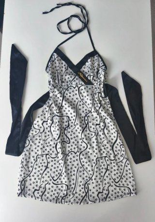Vestido Verano Roberto Cavalli Blanco y Negro