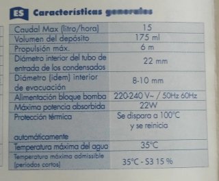 Bomba condensados a/a