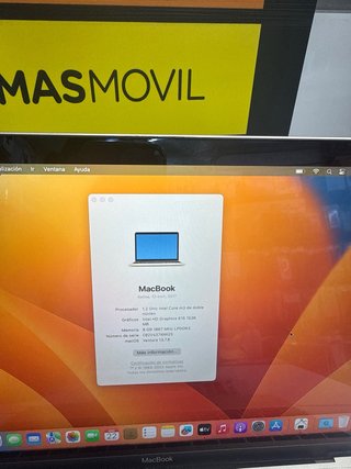MacBook M3 2017 8/256GB Dorado