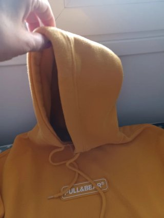 Sudadera Pull&Bear amarilla talla S