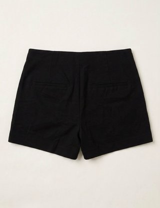 Zara Shorts Vita Alta Leggeri Neri Taglia S