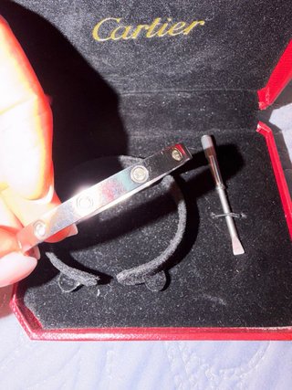 Pulsera Cartier Acero Cristales Brillantes