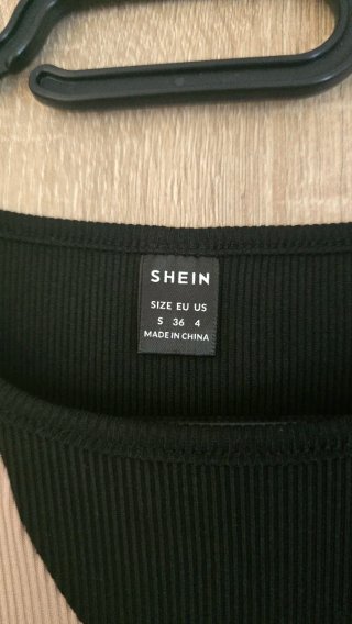 Body SHEIN bicolor beige y negro Talla S