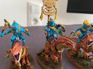 Lanceros en Agradon Seraphon Warhammer