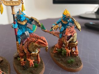 Lanceros en Agradon Seraphon Warhammer