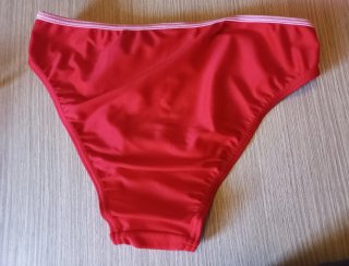 Bikini bambina rosso con dettagli