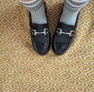 Mocasines negros Bloom & You estilo Gucci