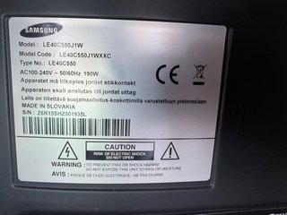 TV Samsung 40" Full HD (Modelo LE40C550)