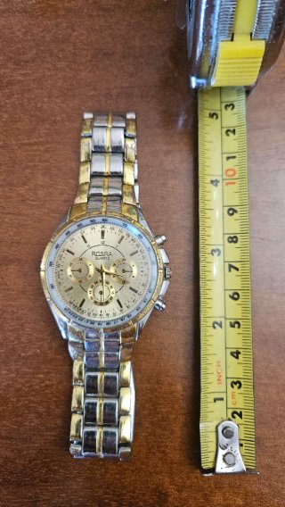 Orologio uomo lusso color argento e oro