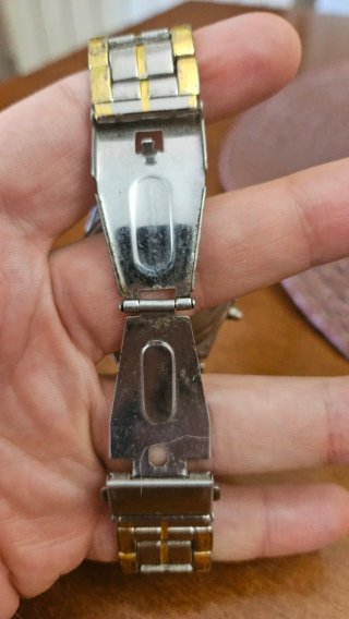 Orologio uomo lusso color argento e oro