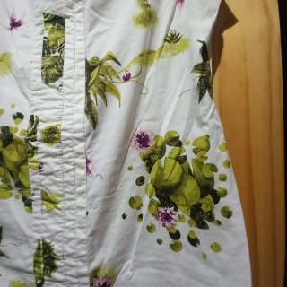 Vestido Skunkfunk blanco estampado
