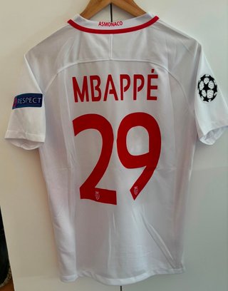 Camiseta AS Monaco Mbappé 29 Retro 2017/18