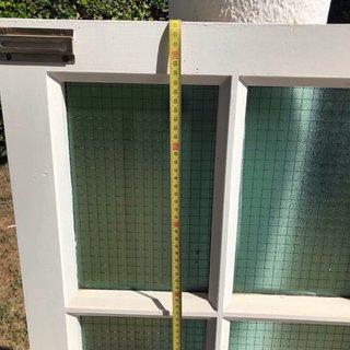 Ventana madera original con cristales