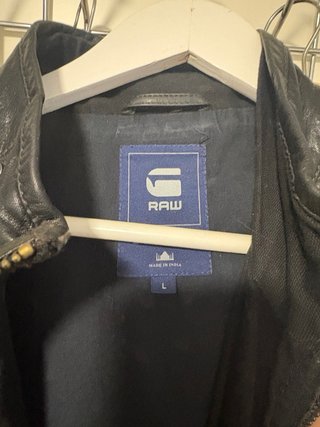 Chaqueta de Piel G-Star RAW Negra