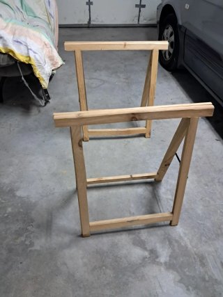Borriquetas de madera para mesa
