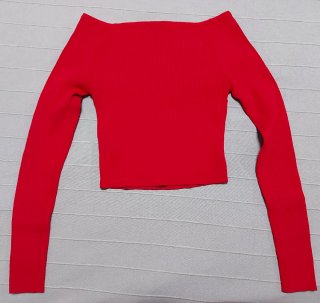 Top rojo cruzado talla XS