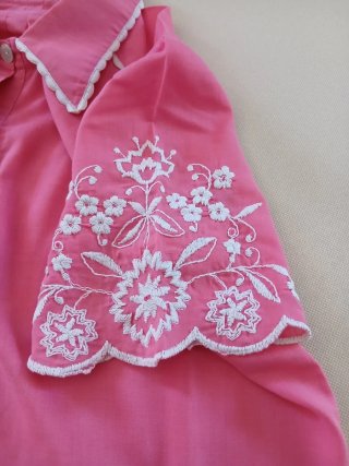 Camicia da notte vintage rosa