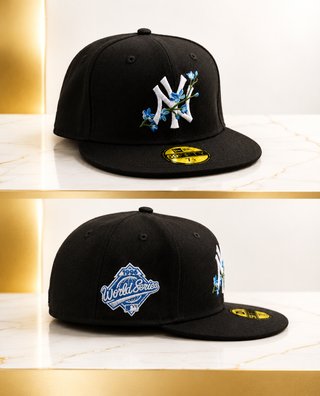 Gorra New Era Yankees Flores Azules 1996