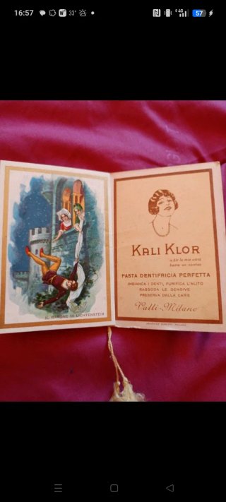 Calendarietto 1932 da collezione