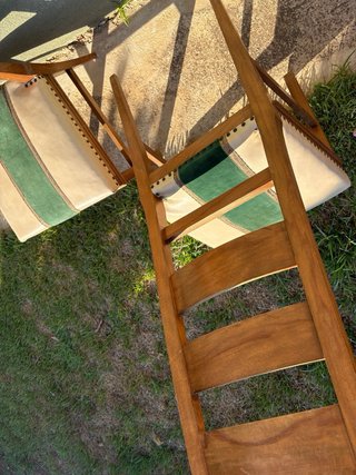 Juego de 2 sillas de madera vintage