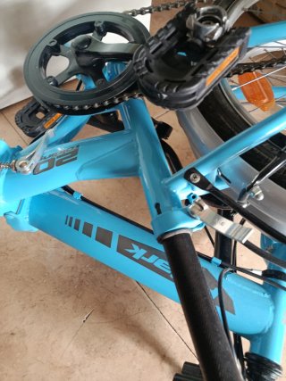 Bicicleta Plegable Azul