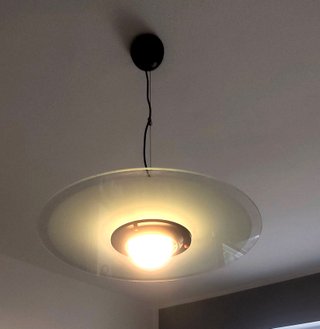 Lampadario vintage "Ellepi" Lamperti modernariato