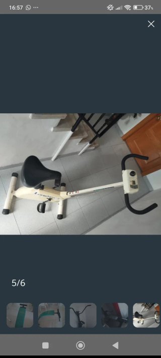 Banco de abdominales Boomerang  + bici + banco