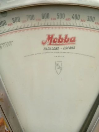Báscula antigua Mobba vintage