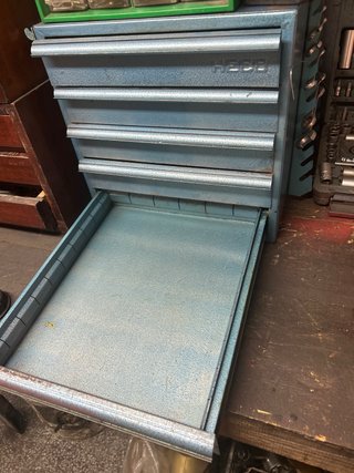 Caja de herramientas HECO metálica azul